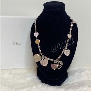 💛SOLD💛Dior Multi Charm Heart Necklace